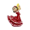 مجموعة صغيرة من الفخار والزينة لراقصات التنانير ذات البقع الحمراء Item Picture